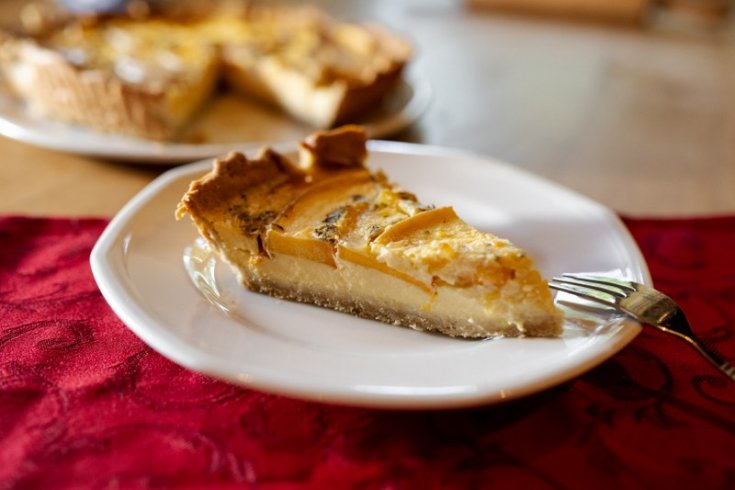 Kürbis-Ziegenkäse Tarte