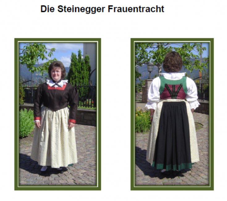 Die Steinegger Frauentracht