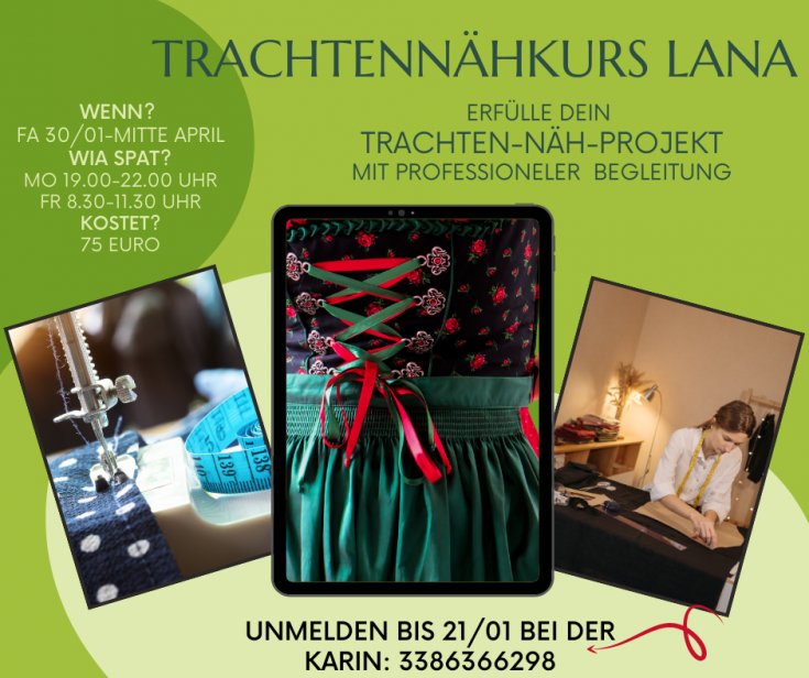 Trachtennähkurs in Lana