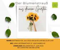Der Blumenstrauß aus deinem Garten