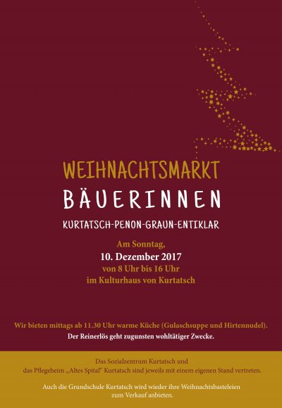Weihnachtsmarkt Bäuerinnen Kurtatsch 10.12.2017
