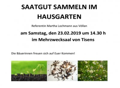 SBO-Tisens: Referat Saatgut sammeln