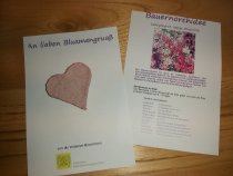 "An liaben Blumengruaß!"