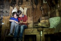 Bambini in fattoria