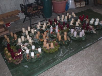 Adventskranz winden