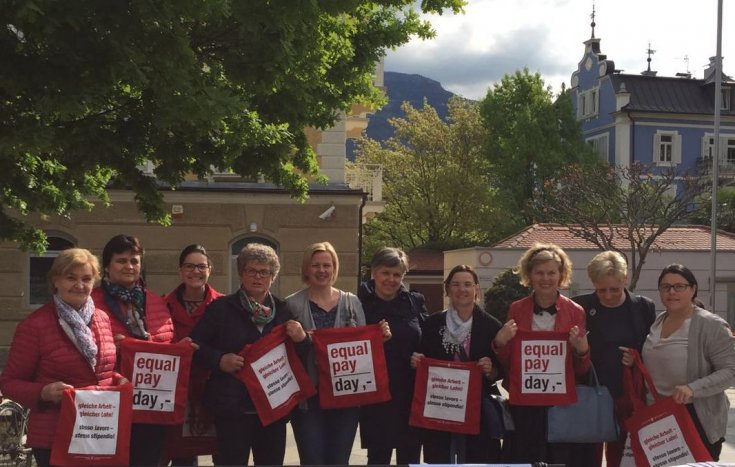 Bäuerinnen Lana beim Equal Pay Day